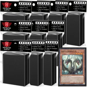 1000 Pcs Black Card Sleeves Toploaders for Trading Cards, Soft Clear Card Protective Sleeves Deck Card Protectors Fit for Baseball Cards, Sports Cards, MTG, Game Card Standard Cards