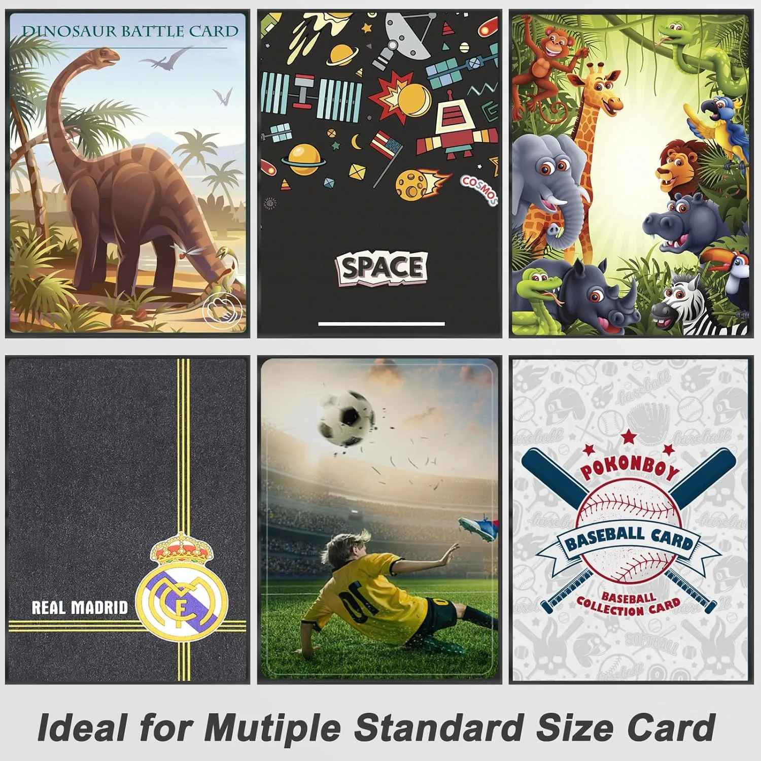 1000 Pcs Black Card Sleeves Toploaders for Trading Cards, Soft Clear Card Protective Sleeves Deck Card Protectors Fit for Baseball Cards, Sports Cards, MTG, Game Card Standard Cards