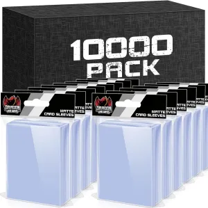 10000 PCS Card Sleeves for Trading Cards, Soft Penny Card Sleeevs Clear Plastic Card Protectors Fit for Baseball Cards MTG Sports Cards Standard Cards (100 Pack)