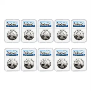 10Pack Coin Slab Display Holder Storage 21MM Fit for NGC PCGS Grade Collection Box