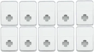 10Pack Holder Protector Coin Display Slab 18MM Fit for NGC PCGS Grade Collection Box