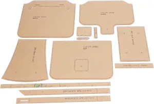 12Pcs Clear Acrylic Shoulder Bag Pattern Stencil Template, Handbag Making Tool, Precise Cutting, Transparent Design, Wear and Stch Material, Ideal for Leather