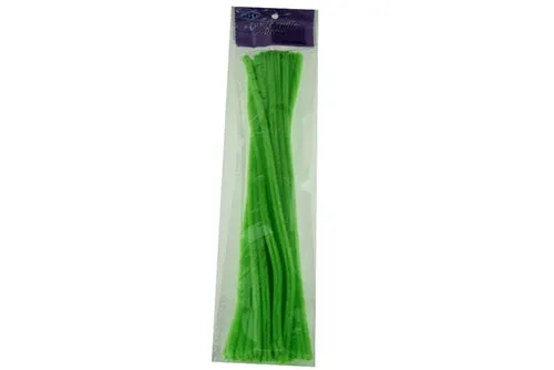 12" Wired Craft CHENILLE Stems - Pipe Cleaners (25 Pcs)