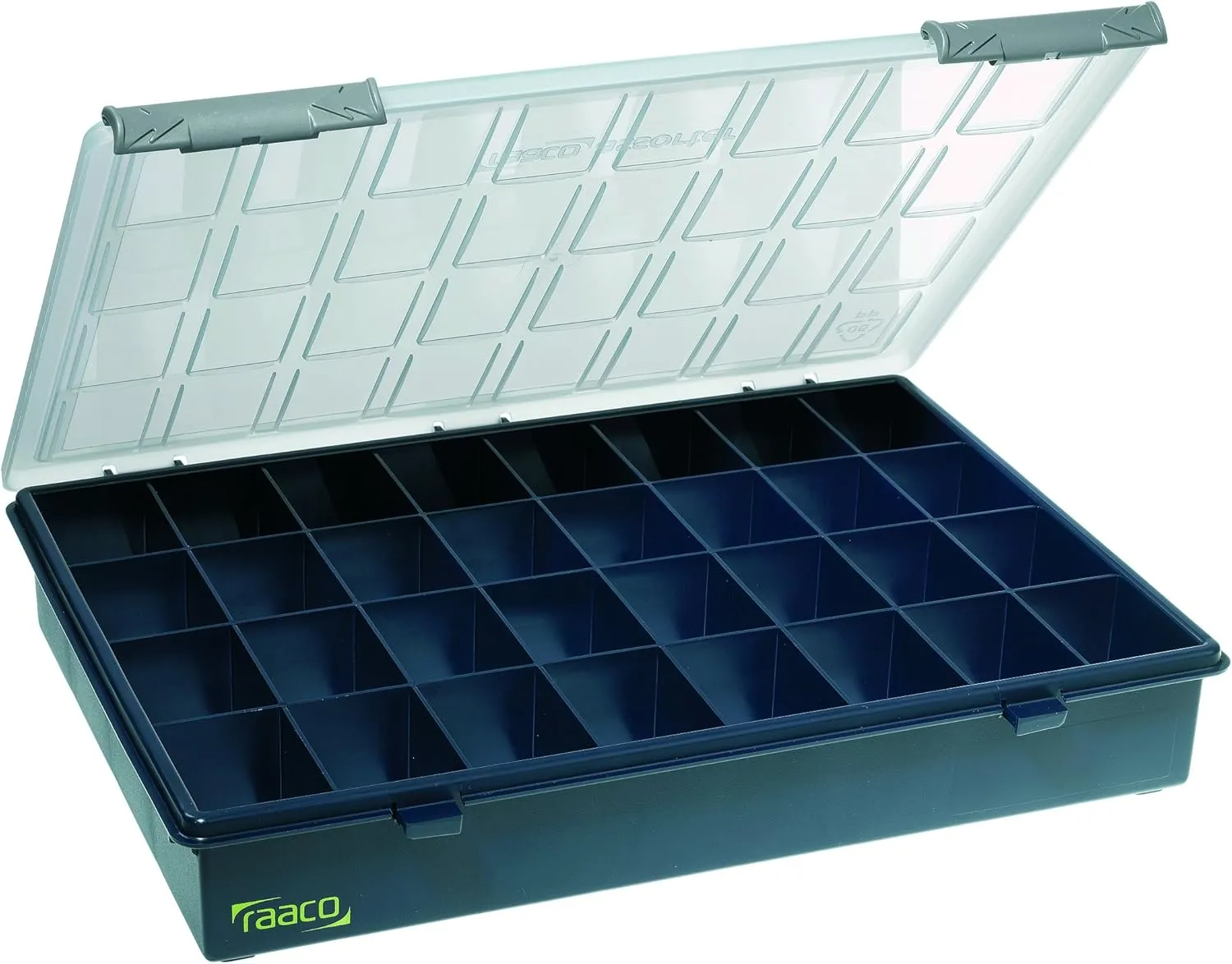 136181 Blue/Transparent Compartment box Assorter PSB 4-32"