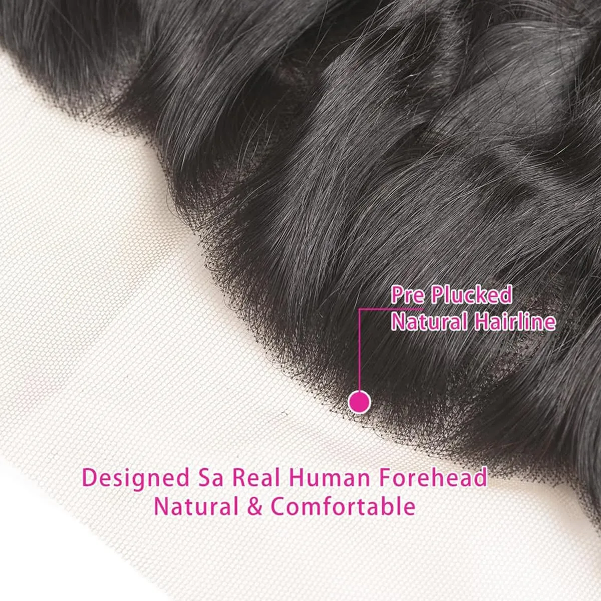 13x4 Ear To Ear 100% Unprocessed Virgin Deep Wave Human Hair Swiss Lace Frontal Closure Bleached Knots Pre Plucked Natural Color (13x4 Deep Wave, 22 Inch)