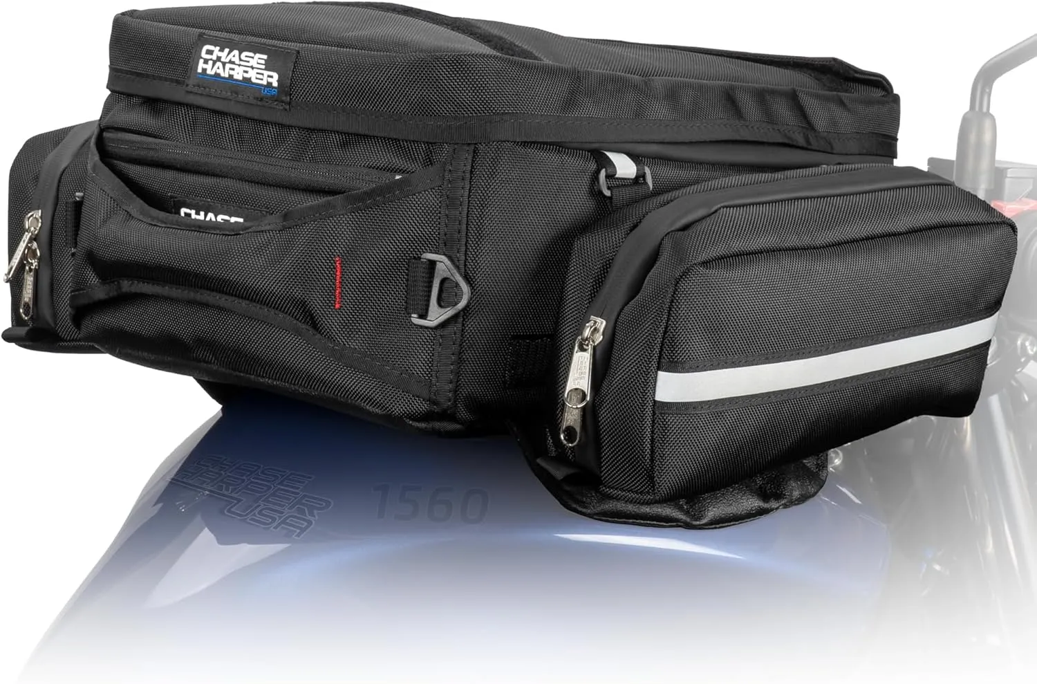 1560 Magnetic Mount Tank Bag - Water-Resistant, Tear-Resistant, Industrial Grade Ballistic Nylon with Anti-Scratch Rubberized Bottom, Magnetic Mounting