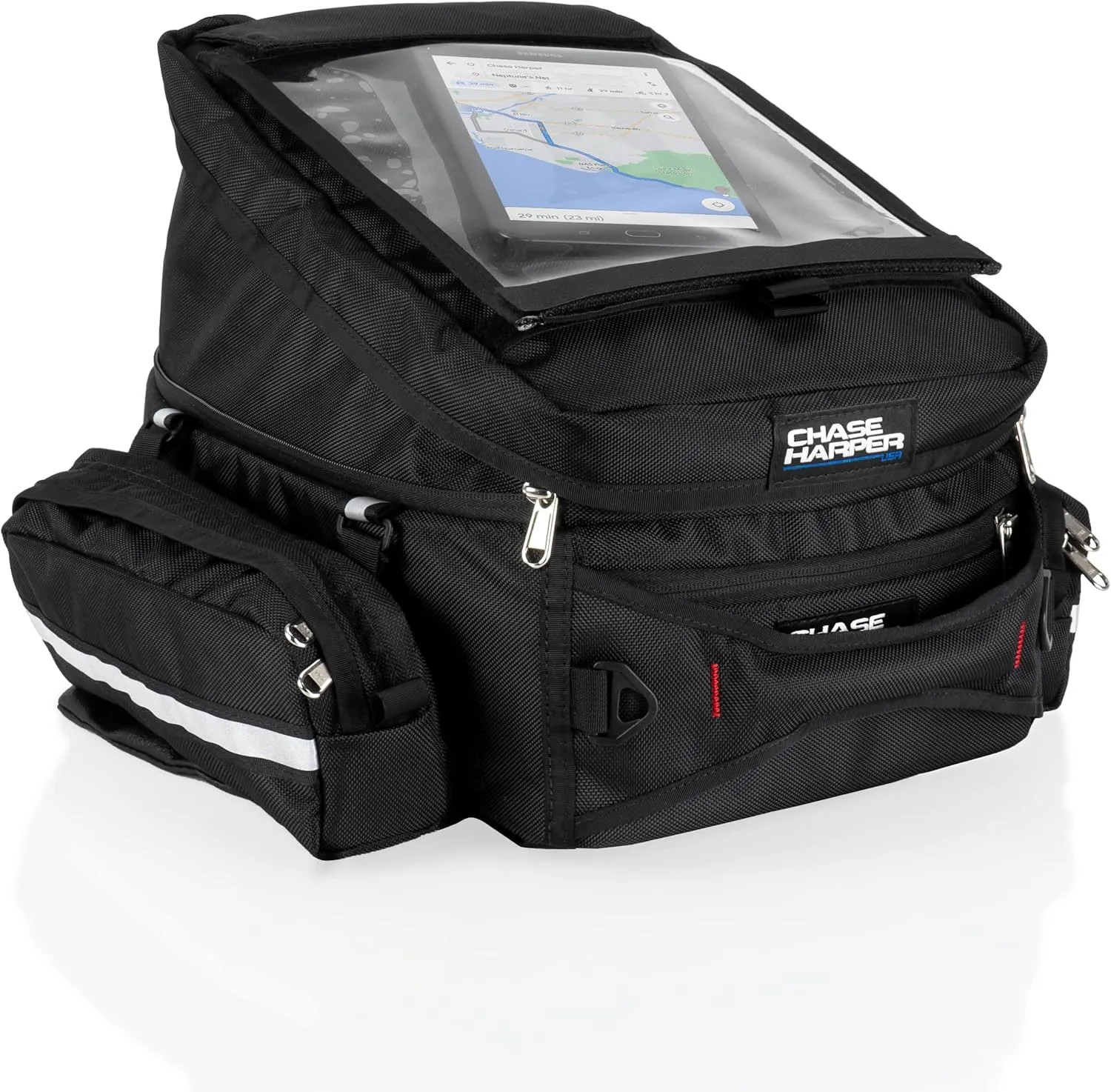 1560 Magnetic Mount Tank Bag - Water-Resistant, Tear-Resistant, Industrial Grade Ballistic Nylon with Anti-Scratch Rubberized Bottom, Magnetic Mounting