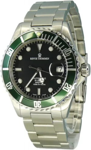 17571.2134 Diver XL Black Dial Stainless Steel Men's Swiss Mechanical Watch