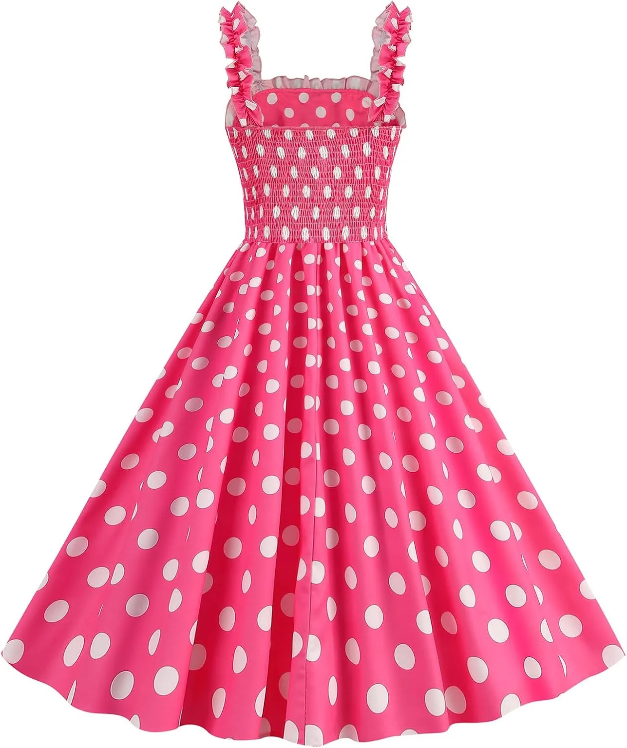 1950s Dresses for Women Vintage Retro Cocktail Party Swing Dresses Halter Floral Rockabilly 50s Polka Dot Pin up Dress