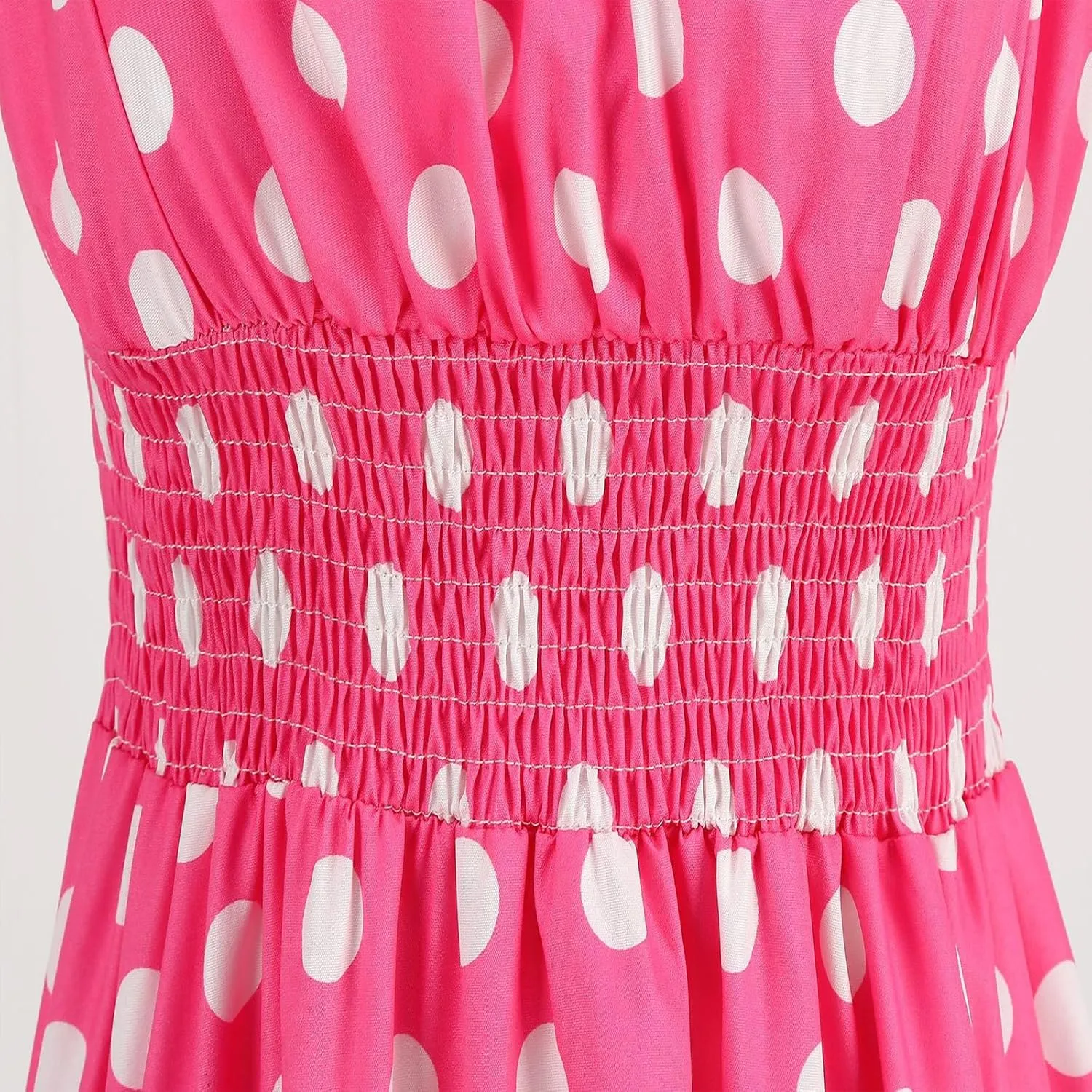 1950s Dresses for Women Vintage Retro Cocktail Party Swing Dresses Halter Floral Rockabilly 50s Polka Dot Pin up Dress