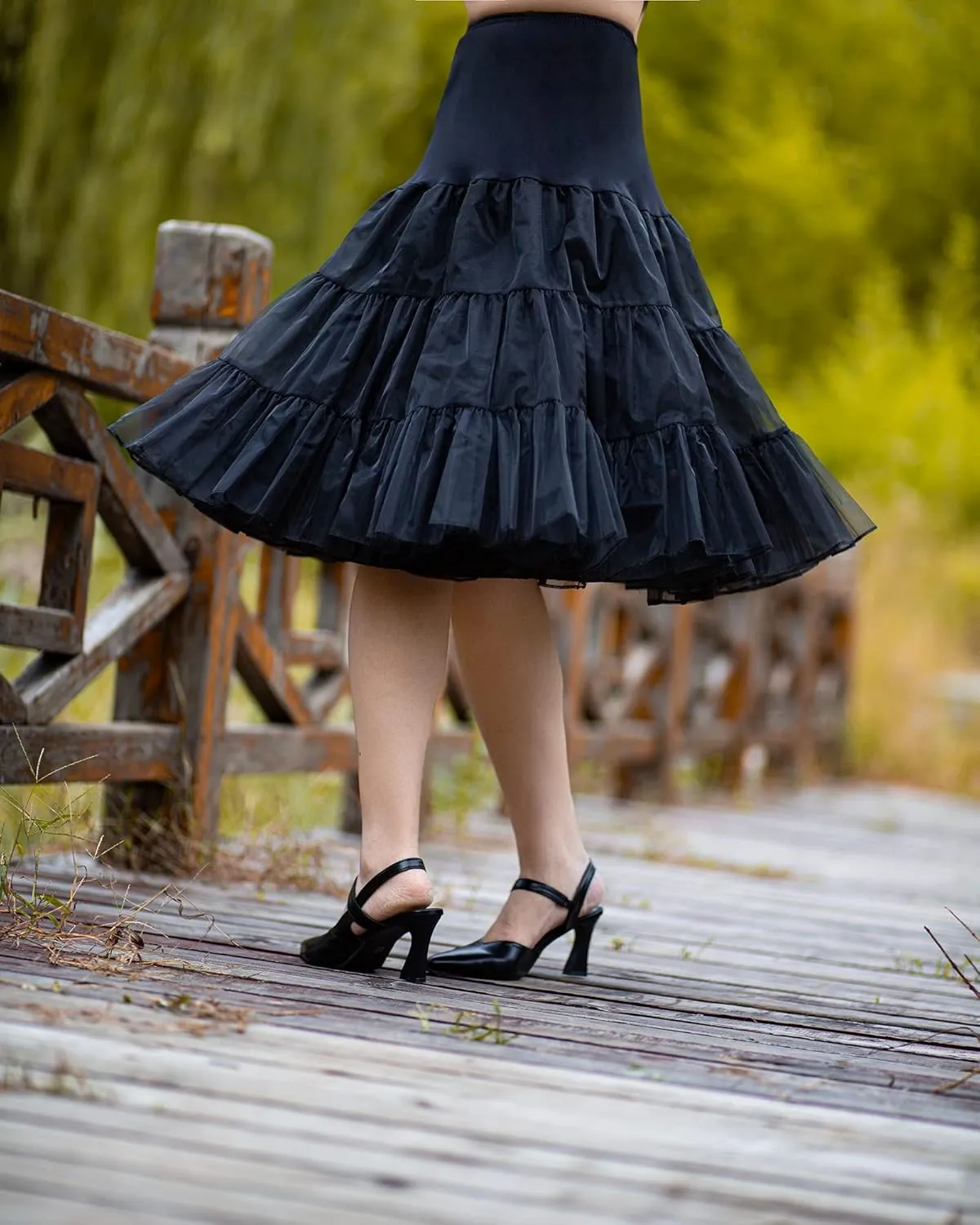 1950s Vintage Knee Length Crinoline Petticoats For Women Tulle skirts for under dresses 50s Clothing