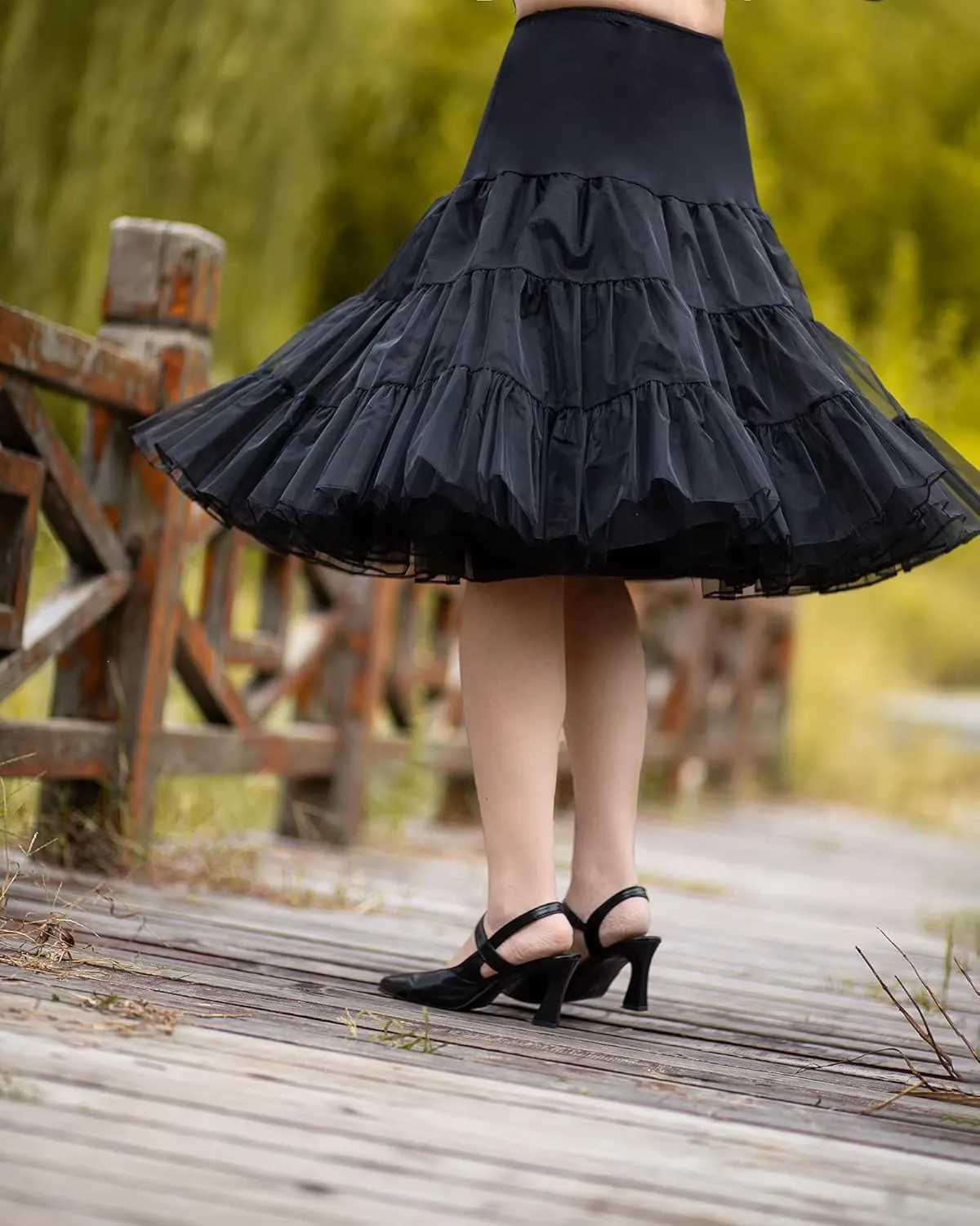 1950s Vintage Knee Length Crinoline Petticoats For Women Tulle skirts for under dresses 50s Clothing