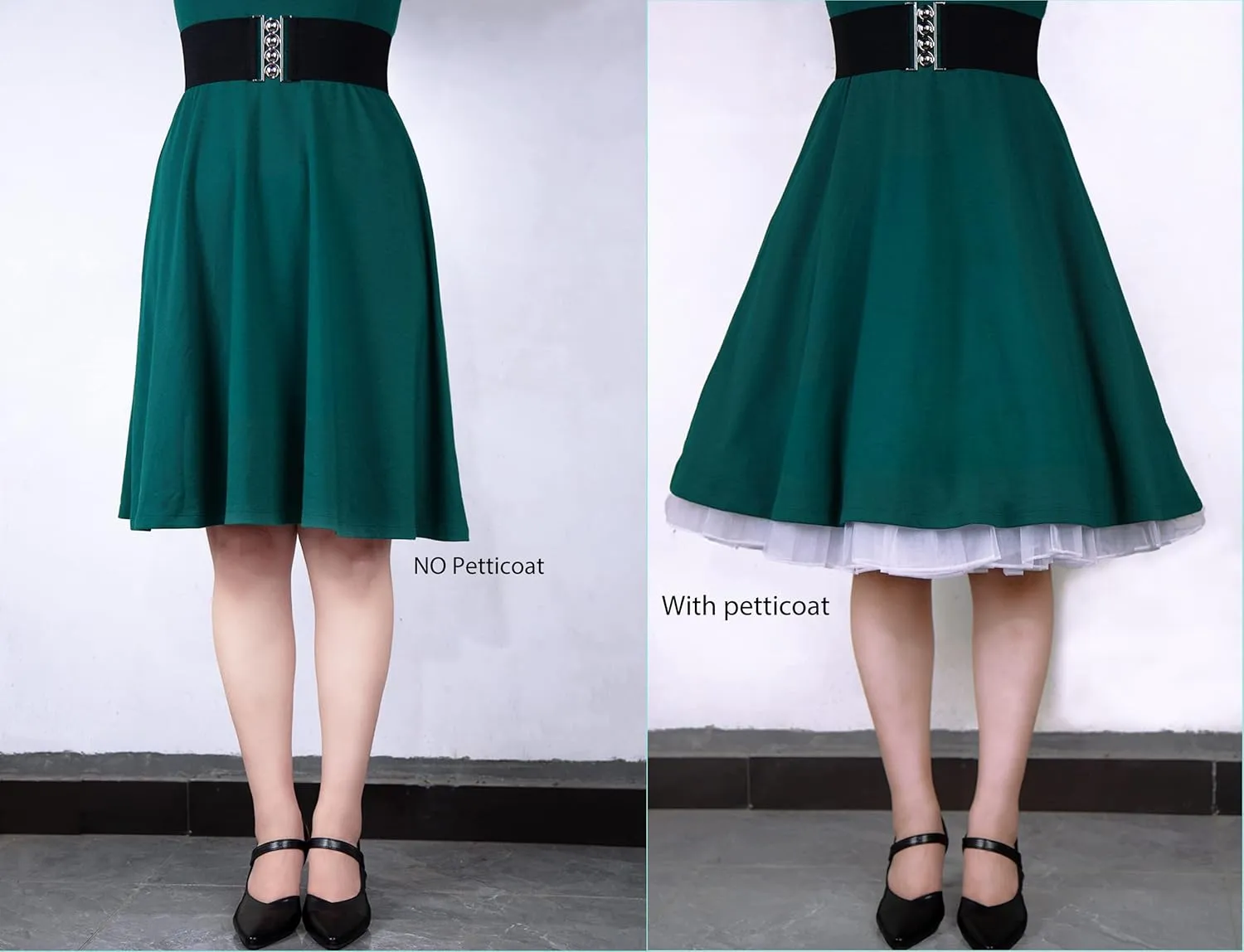 1950s Vintage Knee Length Crinoline Petticoats For Women Tulle skirts for under dresses 50s Clothing