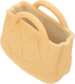 1pc Creative Handbag Ceramic Flower Vase for Home Decoration Chic Hydroponic Design Smooth Touch for Office and Study Versatile Use Any Setting