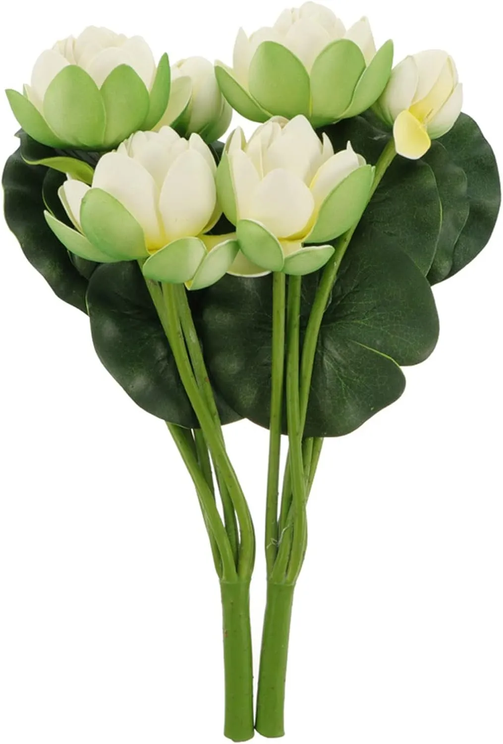 2 Pcs Artificial Lotus Flower Fake Slik Lotus Realistic Water Fake Flower Bouquetfaux Flower Picks Vase Flower Arrangement for Spring Easter Party Home Wedding Garden