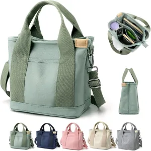2023 New Women Large Capacity Multi-pocket Handbag, Multi-compartment Canvas Crossbody Shoulder Tote Bag For Travel Work.