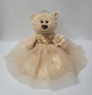 20" Quince Anos Quinceanera Last Doll Teddy Bear with Dress (Centerpiece) ~ B16632-34 (Champane)