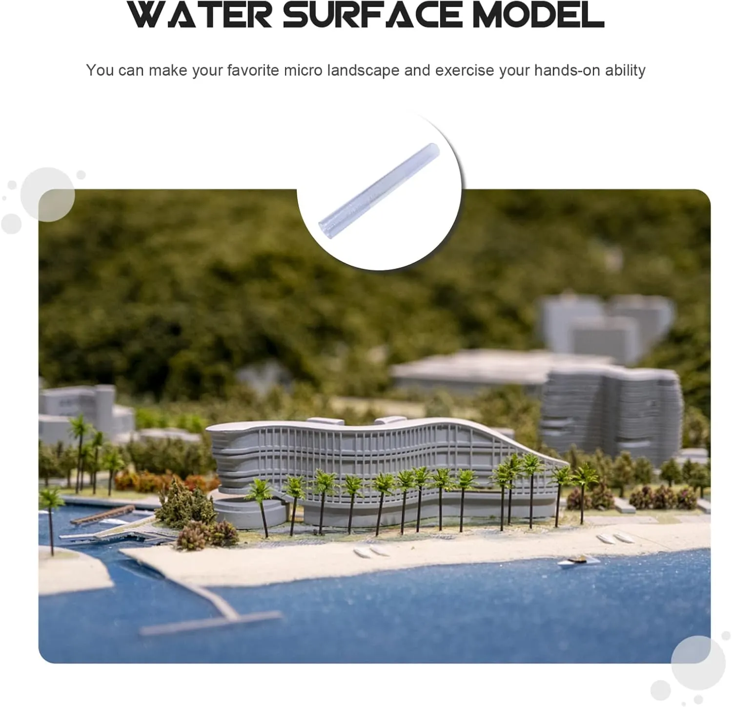 2pcs Water Pattern Paper Models Sand Table Material Sand Table Decoration Supplies Water Surface Model Sand Table Water Surface Model Water Surface Material PVC Transparent