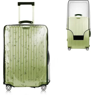 30 Inch Full Transparent Luggage Protector Cover Waterproof PVC Thicken Full Clear Suitcase Protector Cover Travel Case Suitable for 30"-31"