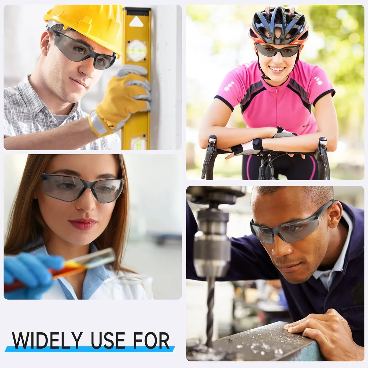 30 Pack Tinted Safety Glasses with ANSI Z87.1 Scratch Resistant Scratch Resistant Eyewear for Women Man Lab Goggles Eye Protection