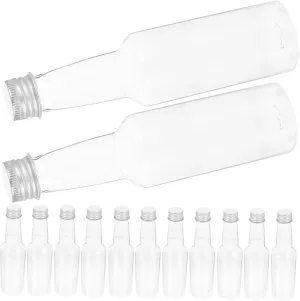 30pcs Plastic Juice Bottle Reusable Water Bottles for Syrup Dispenser Travel Outdoor