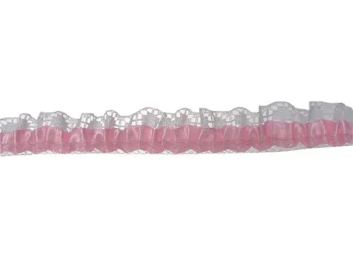 3/4" Satin & Lace Trim - Small (5 Yds)