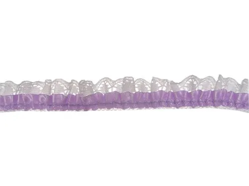 3/4" Satin & Lace Trim - Small (5 Yds)