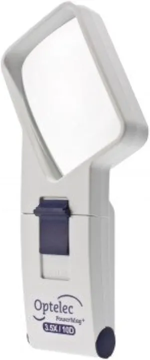 3.5X/ 10 D PowerMag  Bright LED Angled
