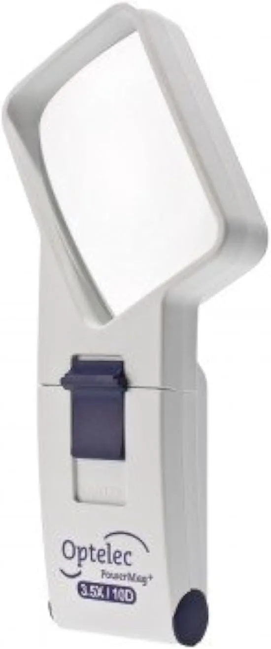 3.5X/ 10 D PowerMag  Bright LED Angled