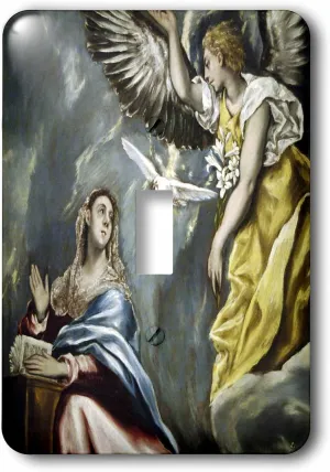 3dRose LLC lsp_82990_1 Grecos Painting, The Annunciation Hi01 Pri0024m Prisma Single Toggle Switch