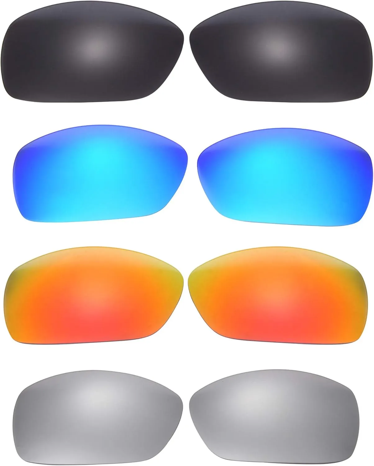 4 Pairs Polarized Replacement Lenses for Oakley Hijinx Sunglasses