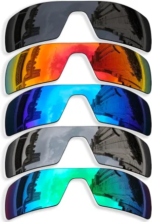 5 Pieces Polarized Replacement Lenses for Oakley Oil Rig Sunglasses, Anti-Scratch and Impact Resistant