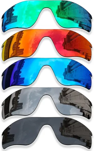 5 Pieces Polarized Replacement Lenses for Oakley RadarLock Path OO9181 Sunglasses, Anti-Scratch and Impact Resistant