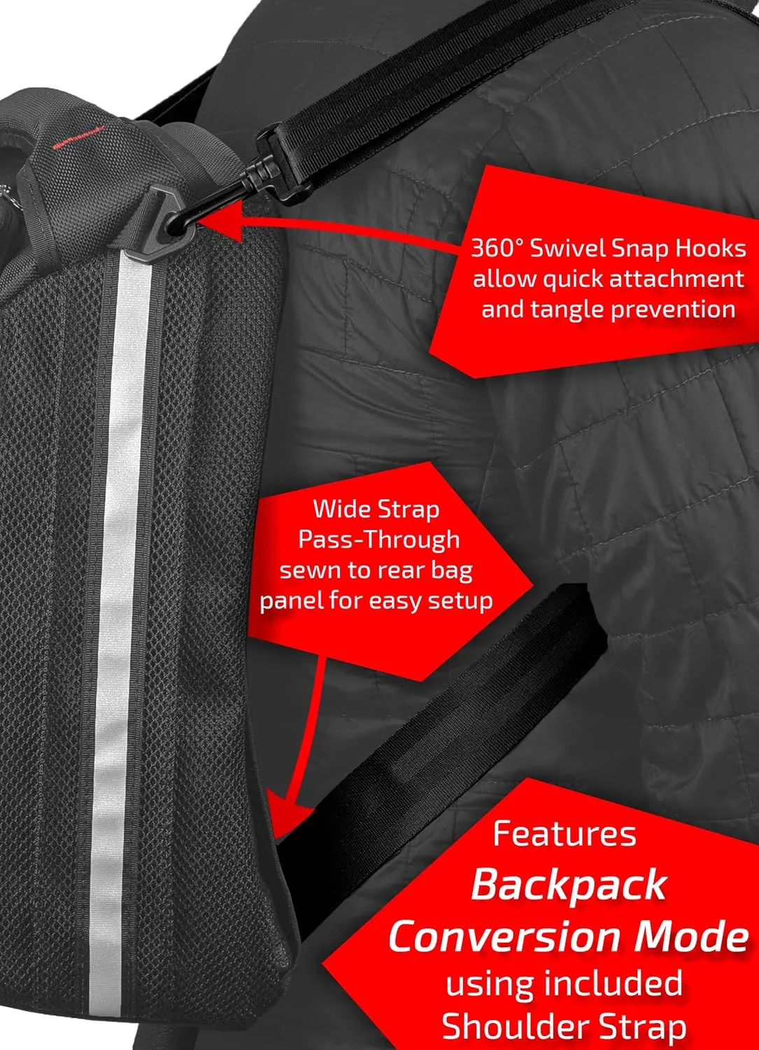 540 Strap Mount Tank Bag - Water-Resistant, Tear-Resistant, Industrial Grade Ballistic Nylon with Anti-Scratch Rubberized Polymer Bottom, Adjustable Strap Mounting
