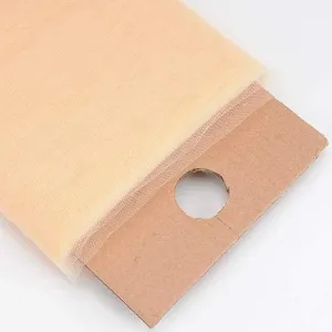 54" Wide by 40 Yards Long (120 Feet) Polyester Tulle Fabric Bolt, for Wedding and Decoration (Beige, 54" Wide x 40 Yards