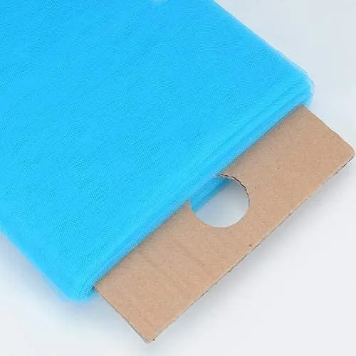 54" Wide by 40 Yards Long (120 Feet) Polyester Tulle Fabric Bolt, for Wedding and Decoration (Turquoise, 54" Wide x 40 Yards)
