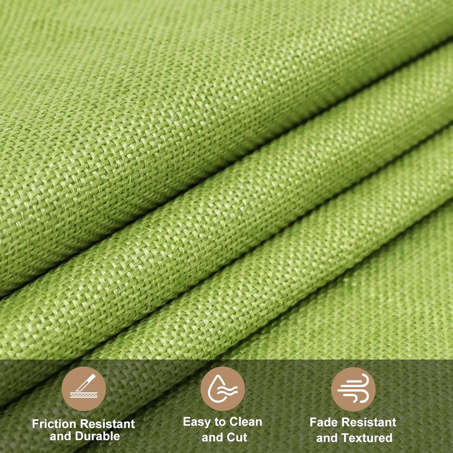 78x57 Inchess Natural Thickened Fabric Premium Linen Liner Multi-Purpose Linen Fiber Material for Gardening Wedding Table Runners Home Party Decorations Christmas (Green)