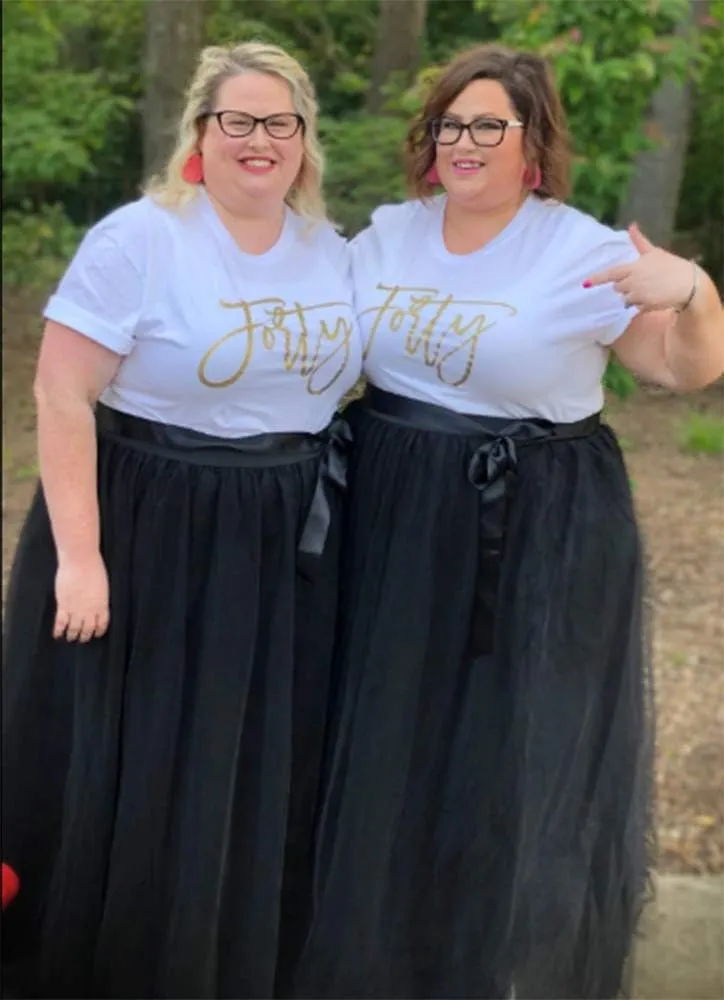 928 - Plus Size Long Maxi A-Line Tutu Tulle Wedding Skirt