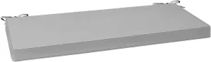 AAAAAcessories Outdoor Bench Cushion, Waterproof, Fade-Resistant Patio Furniture Replacement Cushions, 48" x 18" x 3", Gray