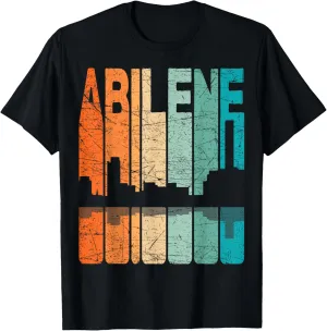 Abilene Vintage Abilene Texas Retro Abilene Skyline T-Shirt