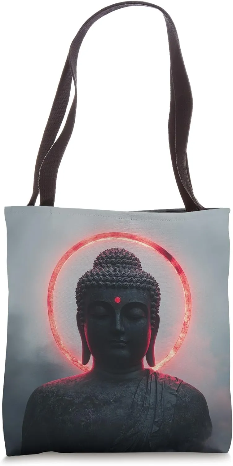 Abstract Buddha In Lotus Flower Spiritual Buddhism Buddhist Tote Bag