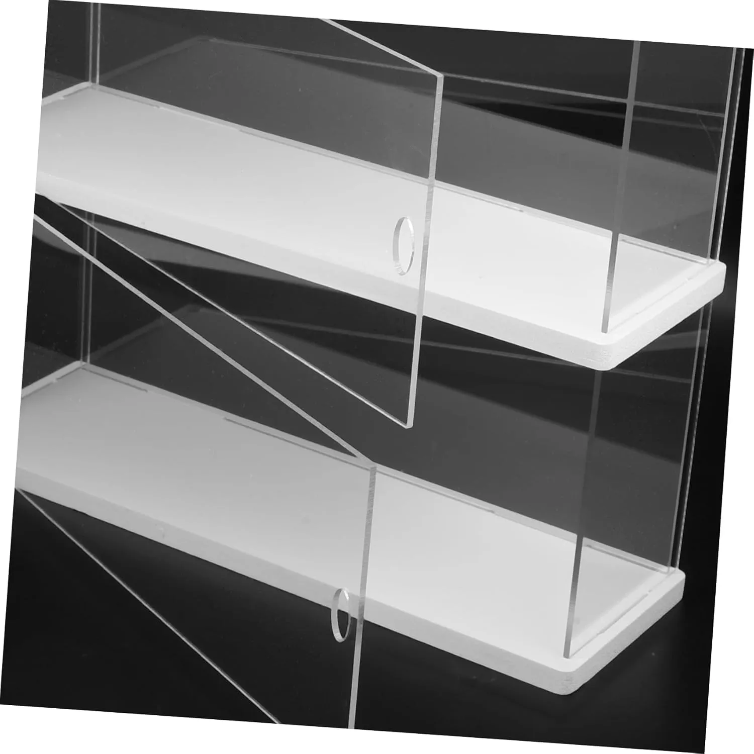 Action Figures Display Case Double Acrylic Showcase Box for Collectibles Transparent Storage Dust for Organizing and Showcasing Action Figures