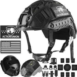 ACTIONUNION Airsoft Helmet Set PJ Type Tactical Paintball Helmet