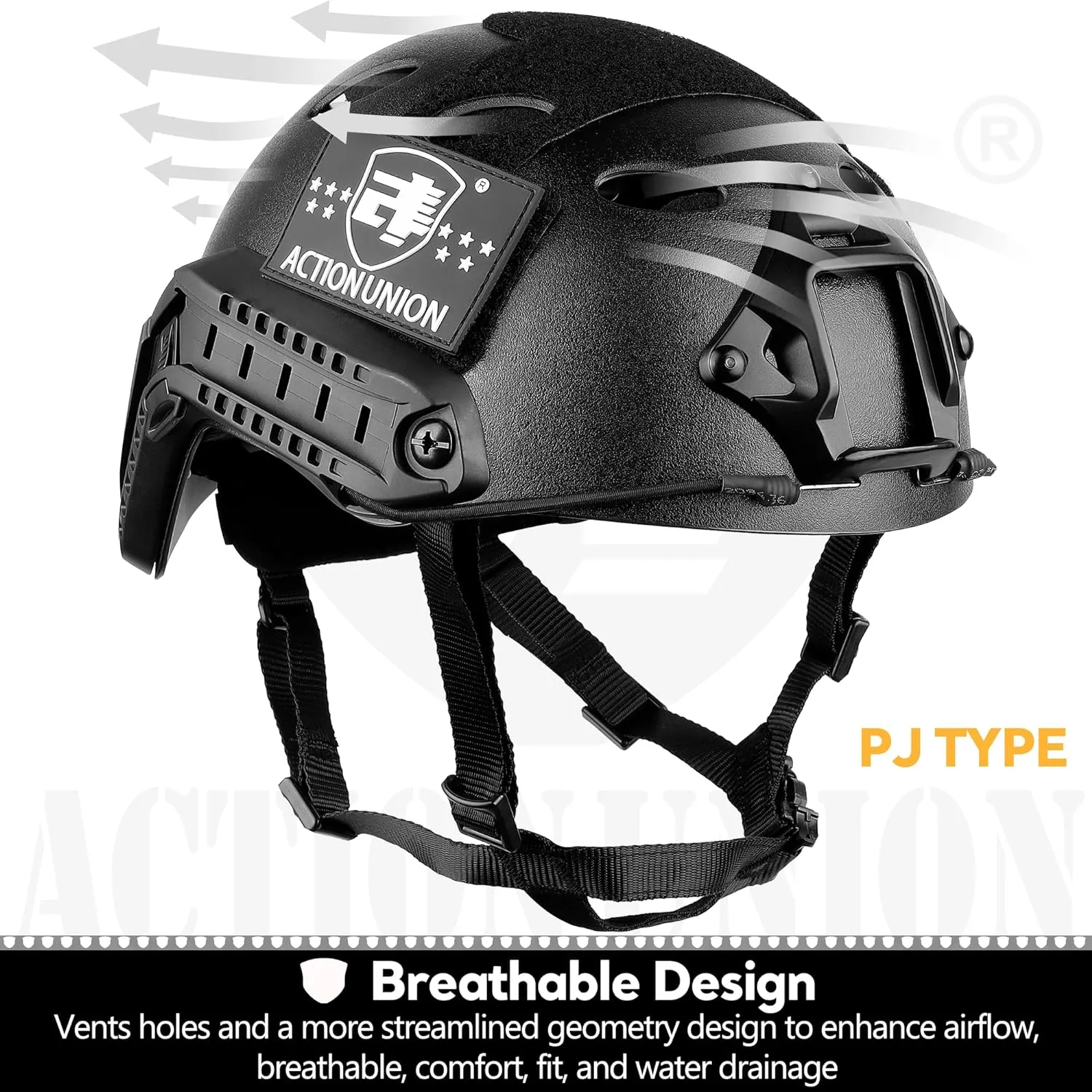 ACTIONUNION Airsoft Helmet Set PJ Type Tactical Paintball Helmet