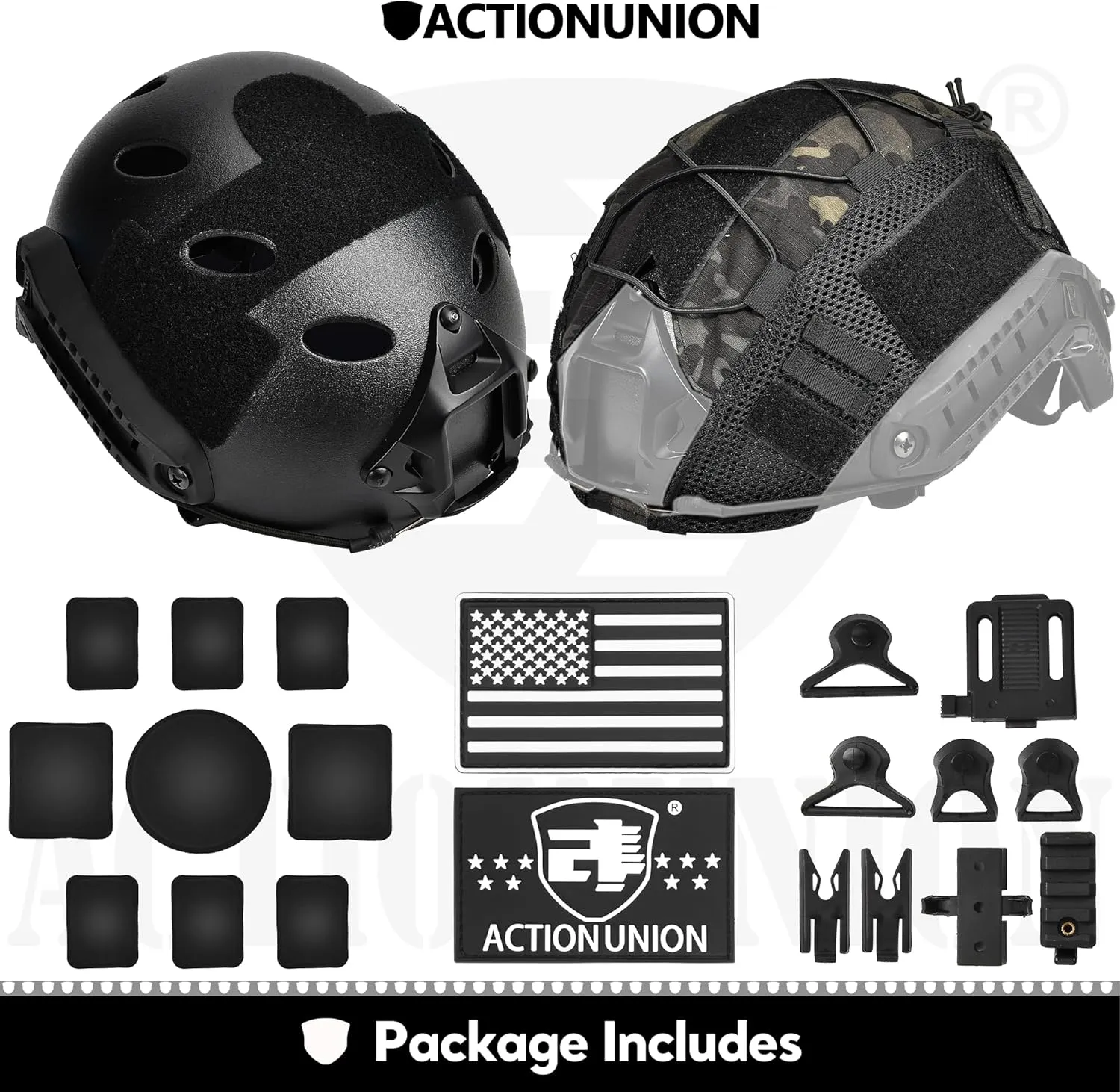 ACTIONUNION Airsoft Helmet Set PJ Type Tactical Paintball Helmet