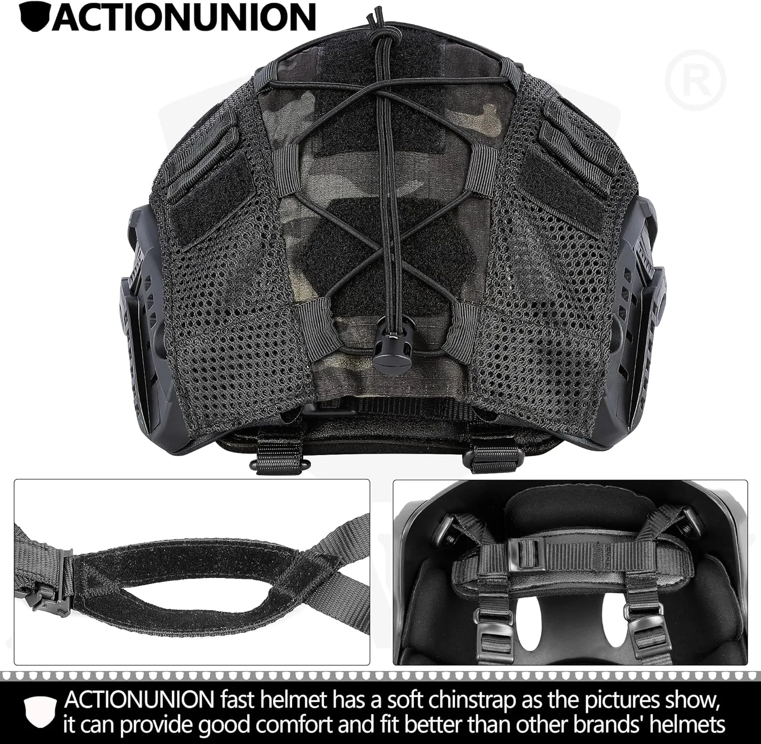 ACTIONUNION Airsoft Helmet Set PJ Type Tactical Paintball Helmet