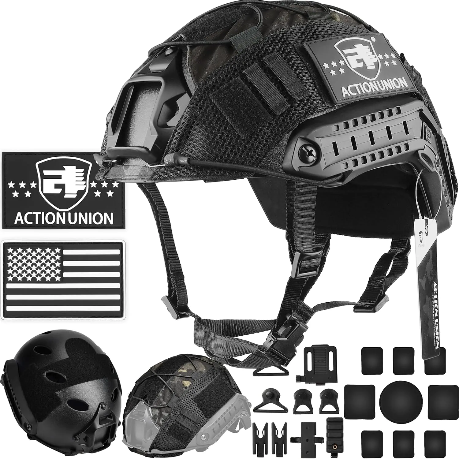 ACTIONUNION Airsoft Helmet Set PJ Type Tactical Paintball Helmet