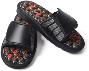 Acupoint Massage Slippers Sandal for Unisex Relieves Foot Pain Medical Rotating Foot Massager Flat Shoes