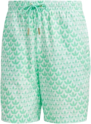 adidas Originals Monogram All Over Print Shorts Easy Green MD