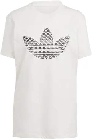 adidas Originals Trefoil Monogram Infill T-Shirt Wonder White SM